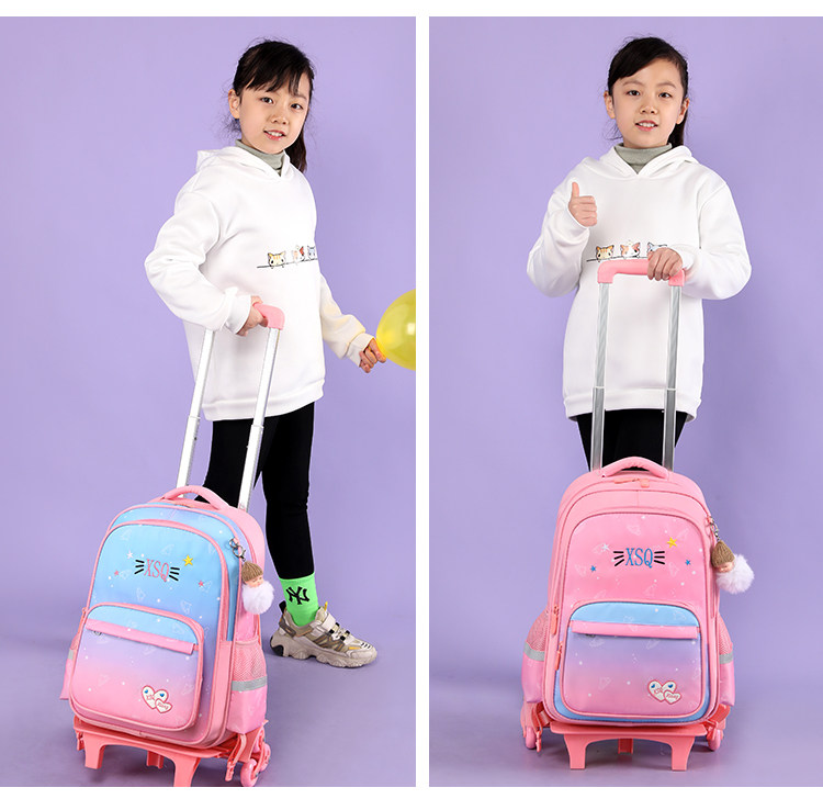 Детский чемодан 新款拉杆书包小学生女孩6-12周岁女童公主二三到六年级防水减负 OTHER