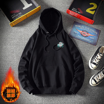 Sweatshirt for men and women in autumn and winter plus suede thickened with cap jacket head blouses 2022 casual loose jacket hooded sweatshirt