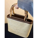 Плетеная сумка через плечо, портативная соломенная небольшая сумка, премиум класс