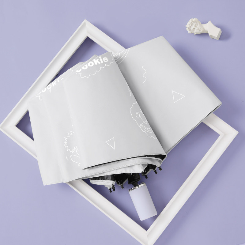 Automatic rain umbrella Women's dual-use folding forest department small fresh shade parasol Sunscreen anti-UV rain s umbrella Student