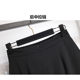 Black fishtail skirt women's spring and summer design sense niche high waist chiffon stitching mid-length a-line bag hip skirt