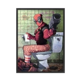 Marvel Funny Want Cormeration туалет творческий подвесной живопись туалетный плакат личная картина стены альтернативные фрески
