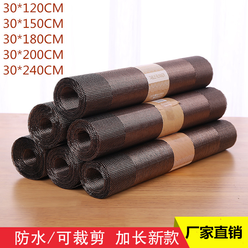 Taiwan Waterproof Tea Mat Table Dining Cloth Art Table Flag China Wind Lengthened Tea Table Cloth Tea Cloth Day Style Meditation Thermal Insulation Table Flag 