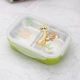 Thép không gỉ 304 học sinh tiểu học hai hộp 2 hộp ăn trưa trẻ em ngăn ăn trưa hộp chống đóng dấu niêm phong Hộp cách nhiệt phun nước Hàn Quốc - Hộp cơm điện sưởi ấm