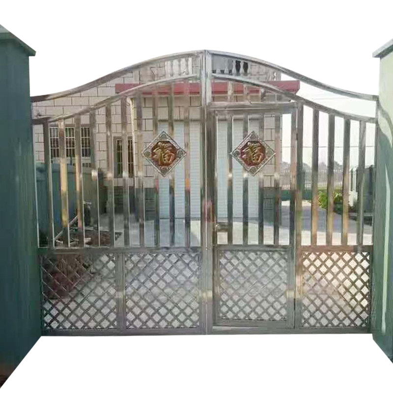 304 stainless steel door Villa wall courtyard double door Rural yard