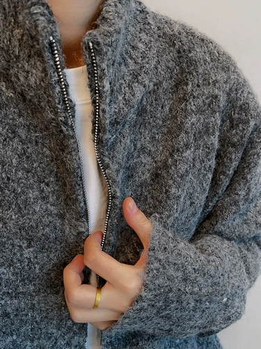 Демисезонный ретро свитер с молнией, брендовая куртка, свободный крой