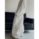 Three-dimensional ethnic style jacquard white sports suit