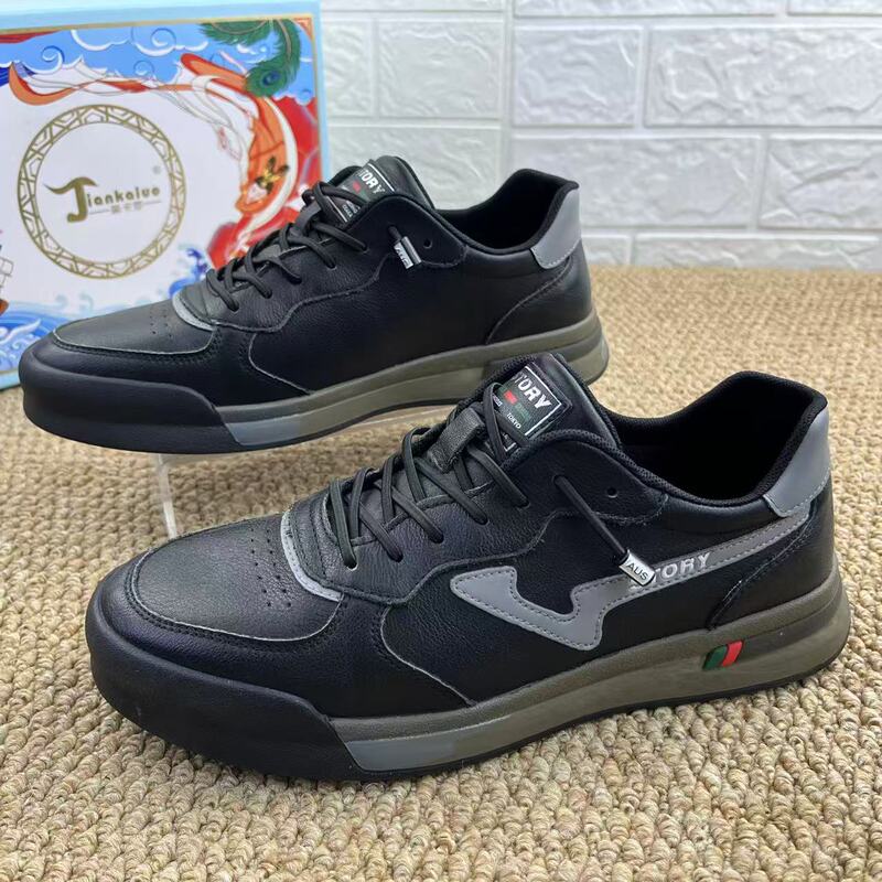 3942 Outlet Clearance Fashion Casual First Layer Cowhide Men's Shoes Genuine Leather New Non-Slip Wear-Resistant Leather Shoes Single Shoes