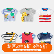 Baby T-shirt summer 6 newborn male thin half sleeve clothes one year old 3 months baby short sleeve womens summer coat 0