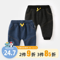 Baby pants spring and autumn wear boys jeans Childrens big pp pants Girls ass pants Childrens childrens baby autumn clothes