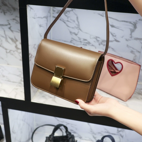 Ретро небольшая сумка на одно плечо, сумка через плечо, из натуральной кожи, коллекция 2023, популярно в интернете