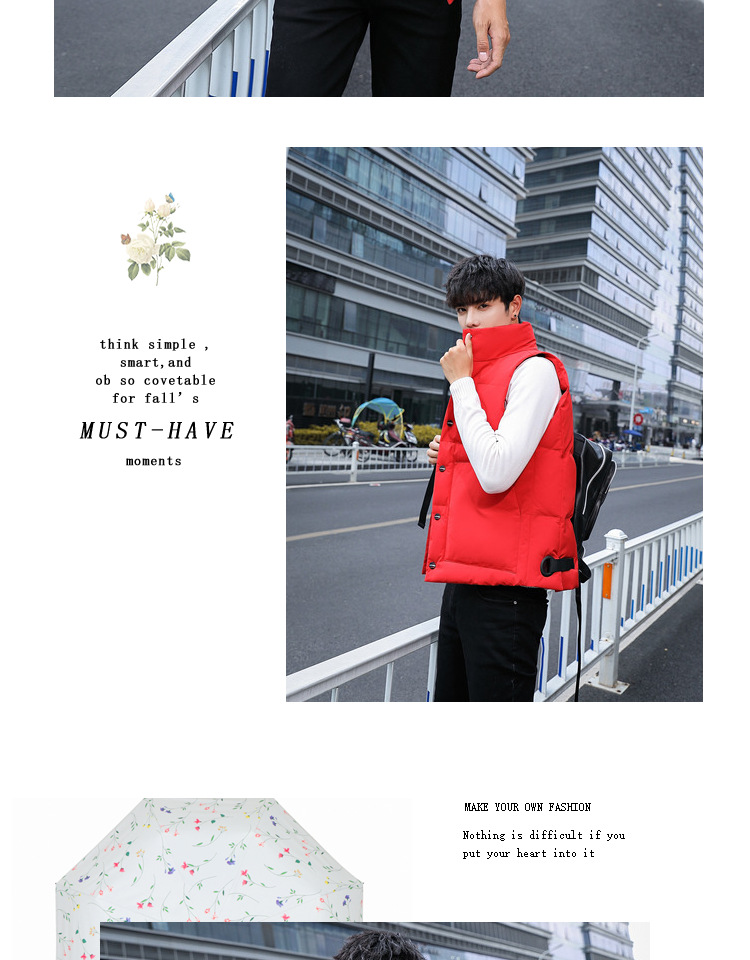 2018 nam ngắn mới mặc vest nam triều mùa thu và vest mùa đông vest ấm không tay cotton nam shop đồ nam đẹp