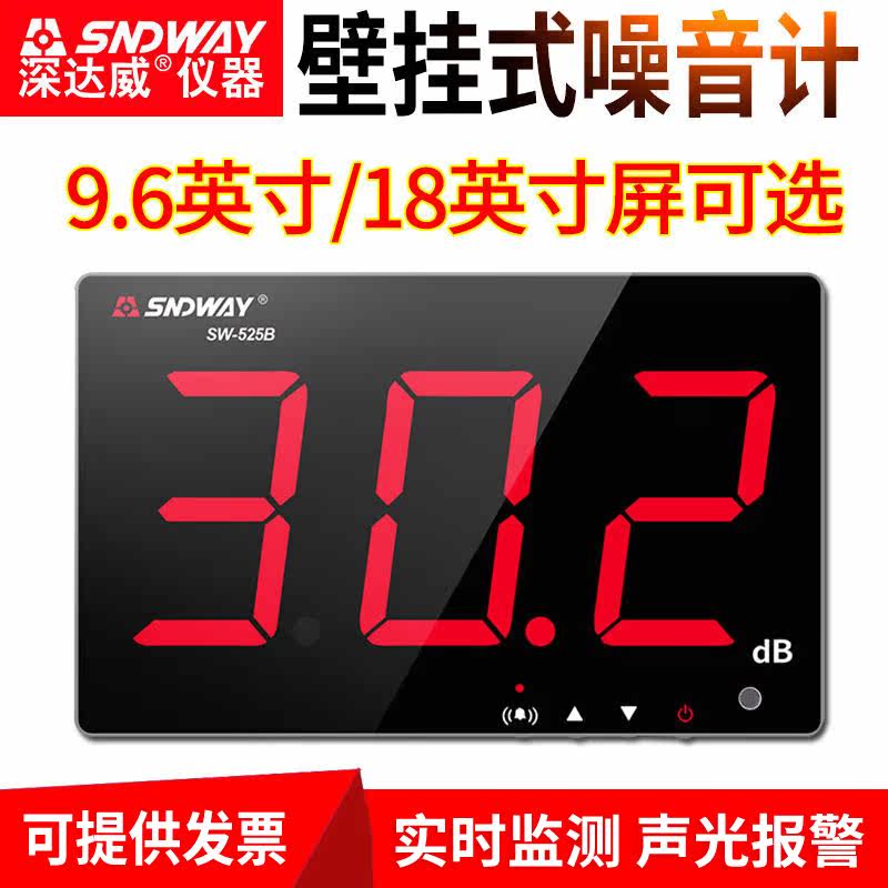 SDavi high precision wall mount decibel tester noise meter noise detector home sound level meter alarm