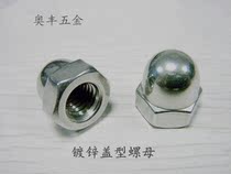 Nickel-plated galvanized cap one-piece cover mother decoration screw cap dust nut lid type screw cap M5M6M8-M22