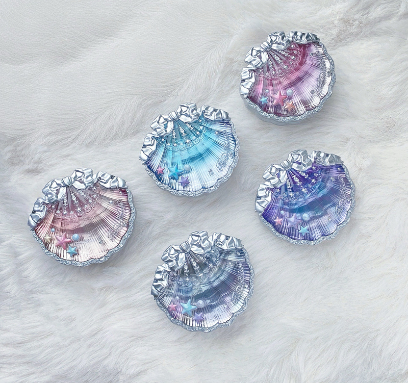 Flower Knows Shell Pearl Series Satin Blush Expanding Color Matte Pearlescent Date Ocean Shell