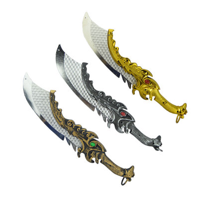 Children's Toy Knife Sword Plastic Axe Performance Sky King Treasure Sword Boy Emulated Weapon Knife Sword Toy