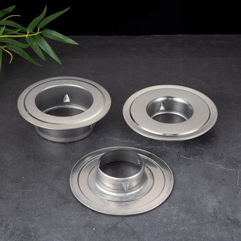 Widened stainless steel decorative cover water heater exhaust pipe decorative ring sealing cover air conditioning hole cover ugly wall hole mouth protection