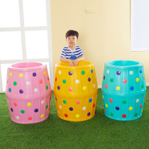 Kindergarten sensory training equipment Plastic large roller Outdoor sports indoor childrens color drill hole roller