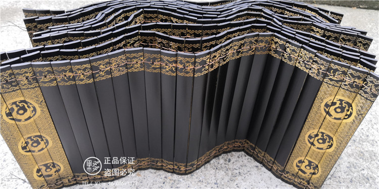 Black Japanese B&B Tavern Bamboo Slip Recipe Tea List Price List Custom Calligraphy Writing Copy Poetry Scripture