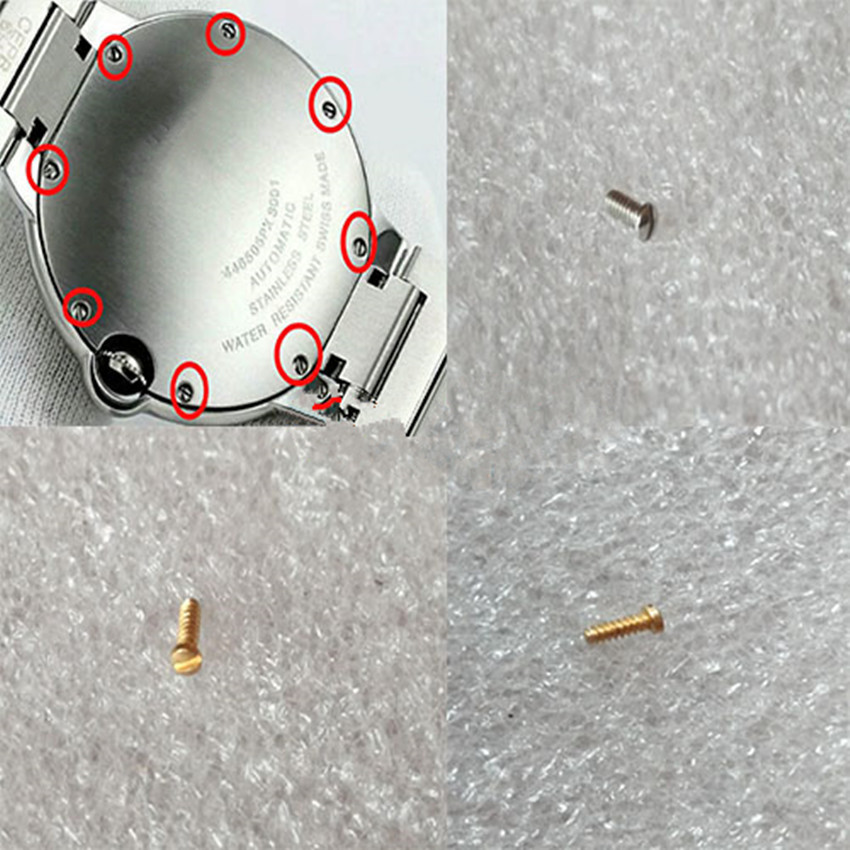 Watch accessories Alternative back cover screw Mountain Degree Total Steel Diameter 1 0 Long 3 0 Back cover screws