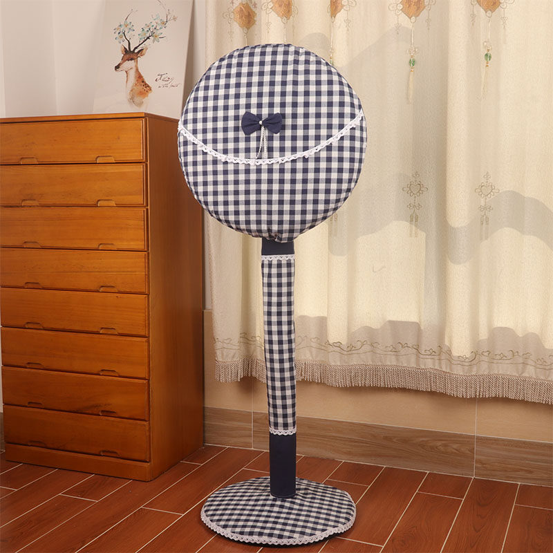 Full-pack home electric fan dust hood to enlarge universal floor cotton linen fabric Rounded Electric Fan Hood Suit
