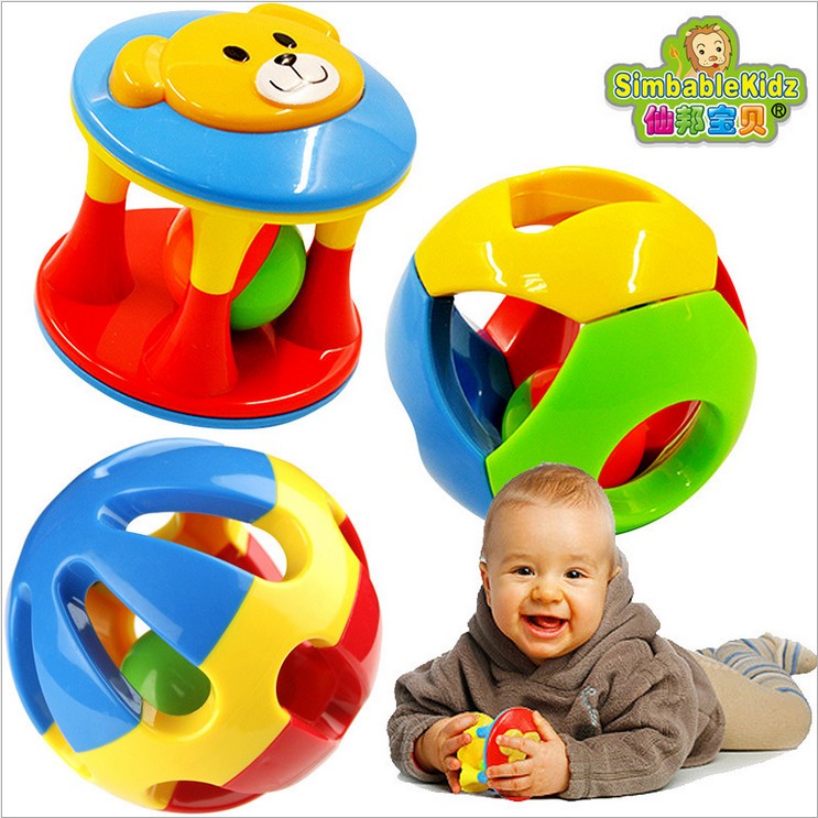 Fairy Baby Boy Rocking Bells Hands Catch Ball Suit Bells Bell Ball Early Teach Puzzle Baby Toy Dingle Ball