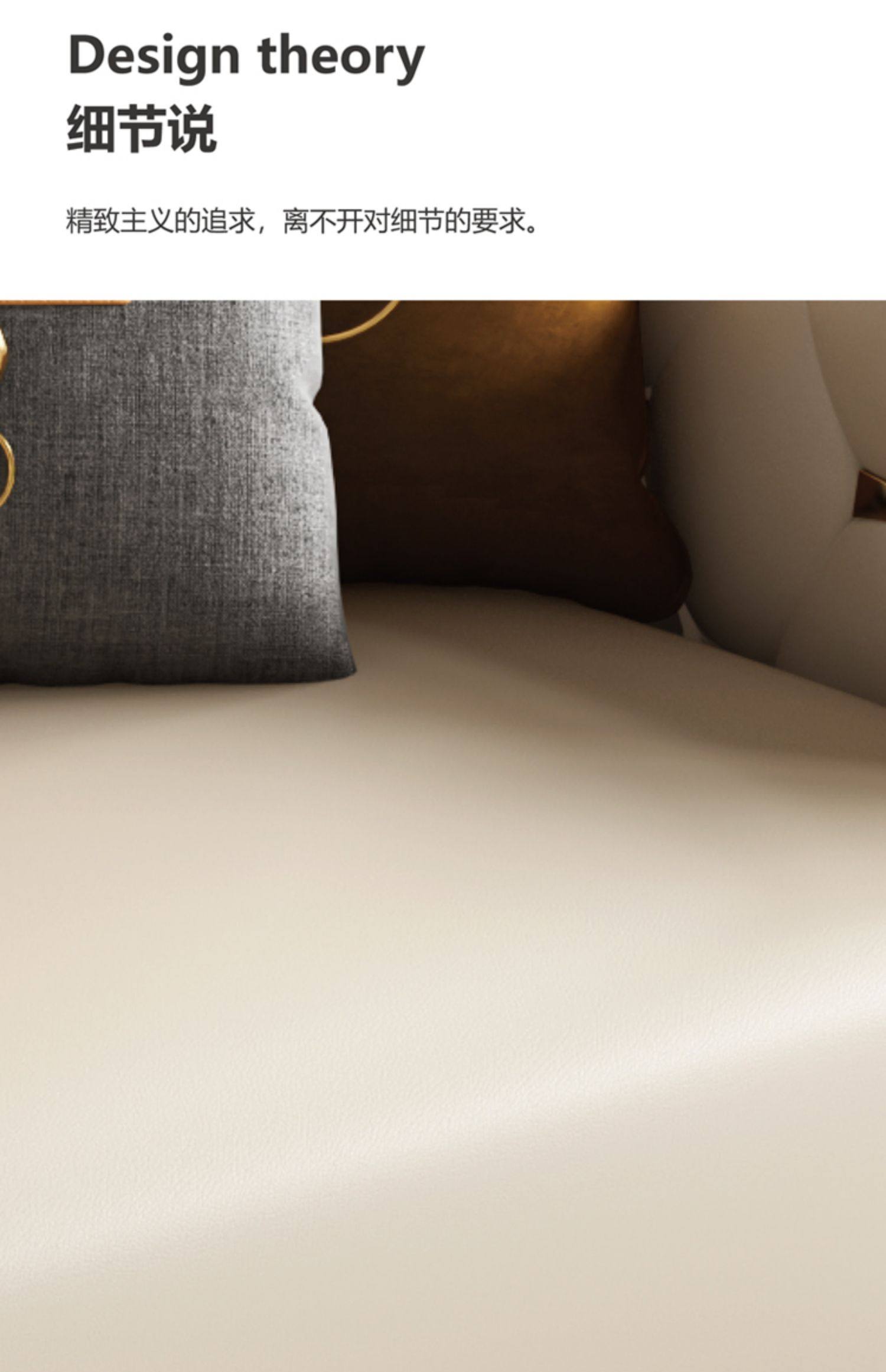 Ghế sofa da sang trọng hiện đại nhẹ nhàng phòng khách phong cách Ý căn hộ lớn thiết kế biệt thự cao cấp Mỹ dãy thẳng kết hợp mới