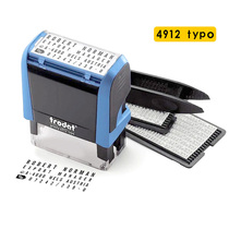  Trodat imported alphanumeric combination splicing word grain seal adjustable double row multi row date movable type self-inking printing