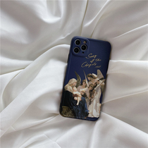Retro Angel oil painting for 11Pro Max Apple X XS XR SE phone case iPhone7p female 8Plus