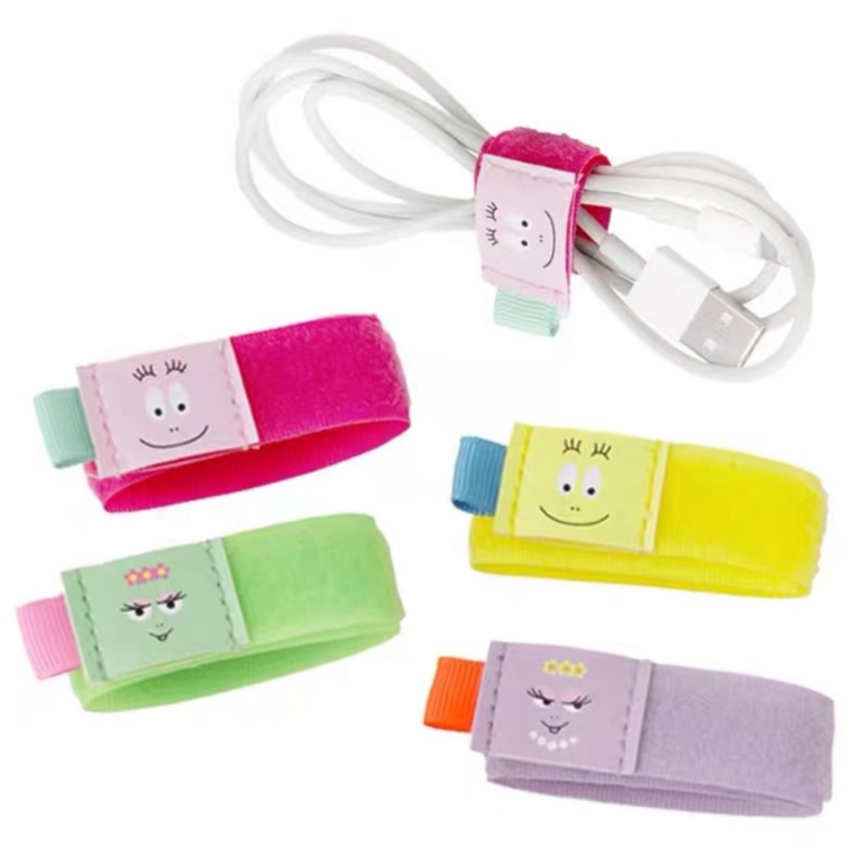 Japan's new coco sauce Baba Colour data line storage Divine Instrumental Magic Sticker strap computerized wire strap finisher-Taobao