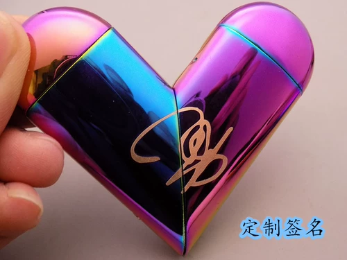 Зажигалка с зарядкой в форме сердца, популярно в интернете, делается под заказ