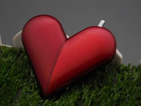 Прозрачный одиночный огненный красный