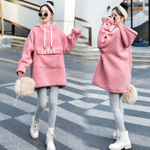 Pregnant women winter suit fashion sweater autumn winter plus velvet padded jacket winter style 2021 New wear Net Red