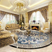 Customized mosaic 800X800 hotel lobby mosaic 750X1500 polished crystal tiles villa guest restaurant entrance floor tiles