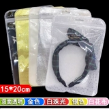 Ободок, упаковка, заколка для волос, аксессуар для волос с бантиком, высококлассная прозрачная пластиковая сумка