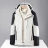 Three-In-One Jacket for Men and Women, Detachable Autumn and Winter New Velvet Thick Trendy Brand Jacket, Maple Leaf Two-Piece Mountaineering Jacket