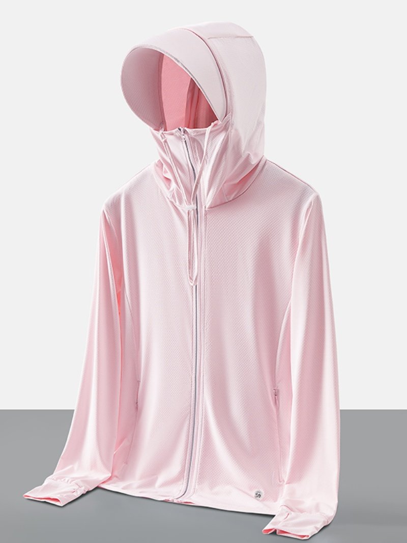 Summer Outdoor Ice Silk Sun Protection Clothing for Men and Women, Skin Clothing Jacket, Breathable Sports Windbreaker, Beach Sun Protection Clothing Upf50+