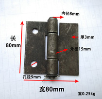 Welded iron hinge with hole hinge Tricycle car hinge with hole thickened hinge 80*80 square hinge