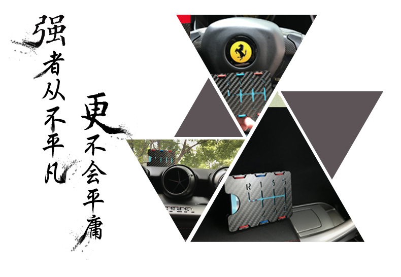2017 mùa thu mới bộ thẻ xuất khẩu chủ thẻ kinh doanh sáng tạo siêu mỏng ví sợi carbon chủ thẻ ví nhỏ chủ thẻ ví đứng
