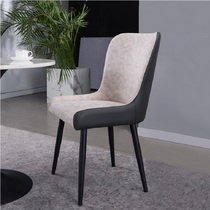 Nordic fashion simple Italian comfortable sitting back leather chair home Leisure conference hall to negotiate new dining chairs