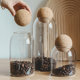 Coffee can sealed can coffee bean storage can cork glass bottle tea display storage tank miscellaneous grain storage tank