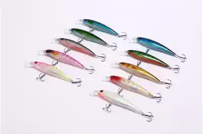 10-color laser long-cast fake bait hook bionic bait Minoluya bait fishing gear fake bait 11cm 13g