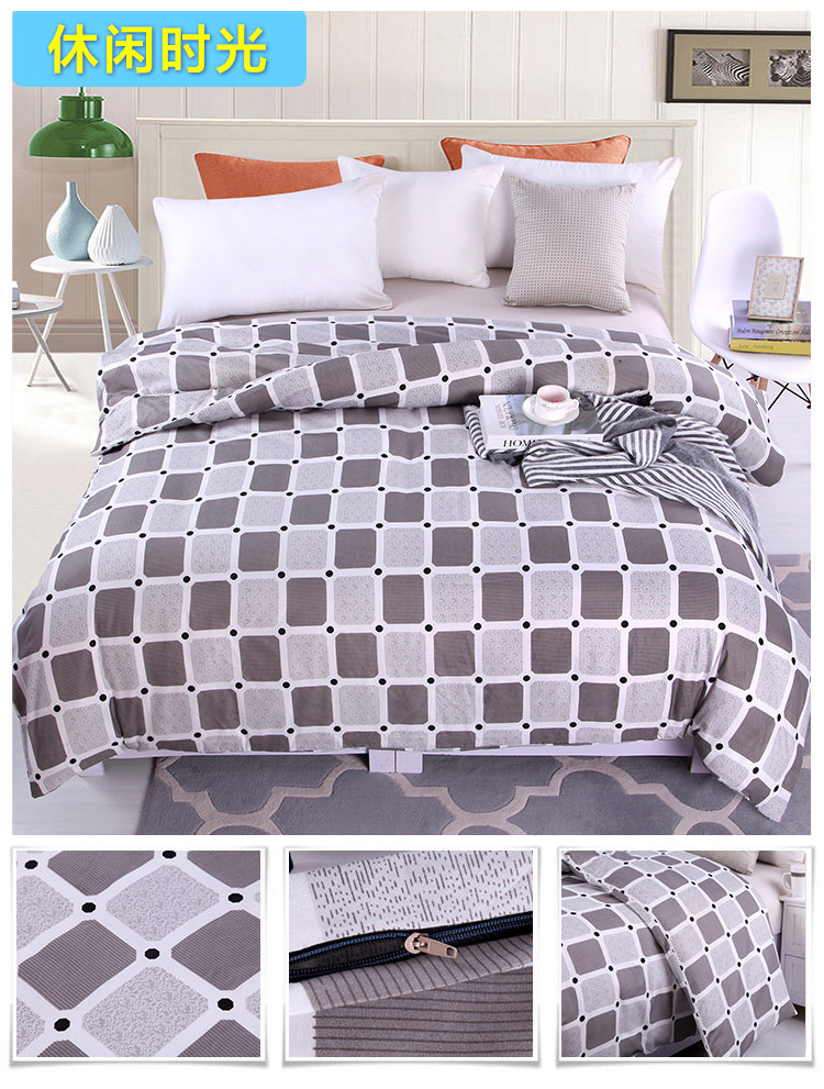 Quilt cover 1.8 m giường 1.5 m ký túc xá sinh viên phim hoạt hình đơn quilt đôi 200x230 mùa xuân, mùa hè, mùa thu và mùa đông