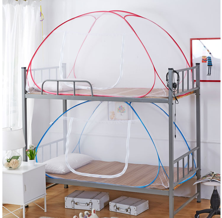 Cửa lưới chống muỗi sinh viên Mông Cổ 0,9m giường đơn 1,0 m trên cửa hàng miễn phí lắp đặt ký túc xá dưới giường 1,2 / 1,5 giường - Lưới chống muỗi kiểu mùng ngủ đẹp