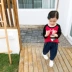 Áo sơ mi nữ tay dài cho bé Bộ quần áo trẻ em từ bi mùa thu 2018 mới 1-3 tuổi bé gái áo thun gas nước ngoài