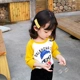 Áo sơ mi nữ tay dài cho bé Bộ quần áo trẻ em từ bi mùa thu 2018 mới 1-3 tuổi bé gái áo thun gas nước ngoài