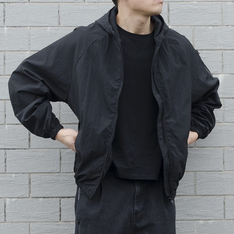 Tide Card Spring Autumn Season Tandem Hat Jacket Men's Thick T-Shirt Thin Wind Clothes Casual Day Ensemble Jacket Loose Sport Clothes