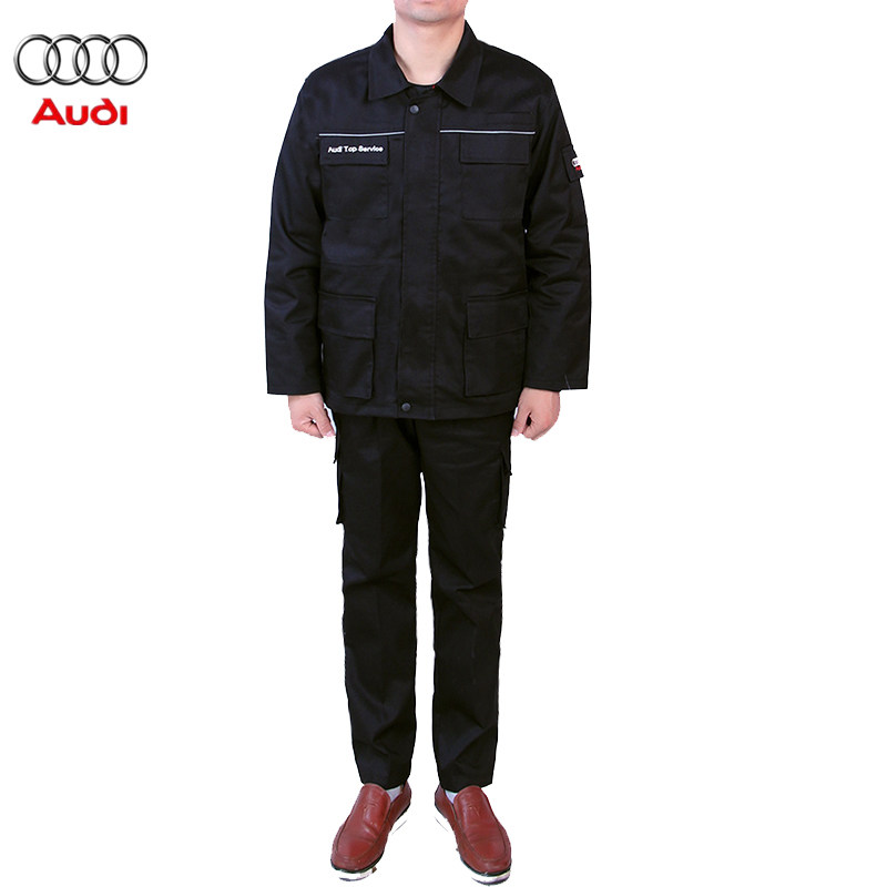 Audi overalls 4S shop tooling long sleeve double spring and winter jacket short sleeve suit faw foss car after-sales pants