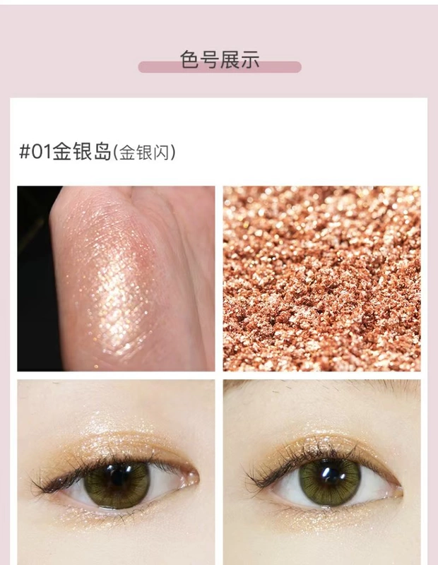 Judydoll Tangerine Shining Crystal Eyeshadow Powder Starlight 03 Koi Ji Body nổi bật Diamond Stardust Sticker - Bóng mắt