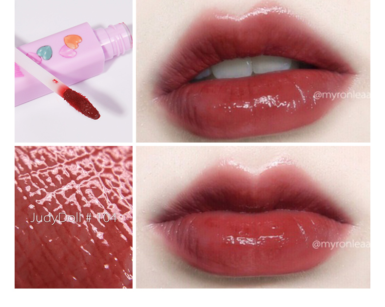 Judydoll orange may mắn bóng new lip men không đánh dấu kéo dài giữ ẩm son bóng son bóng giữ ẩm cup 	son bóng merzy bảng màu	
